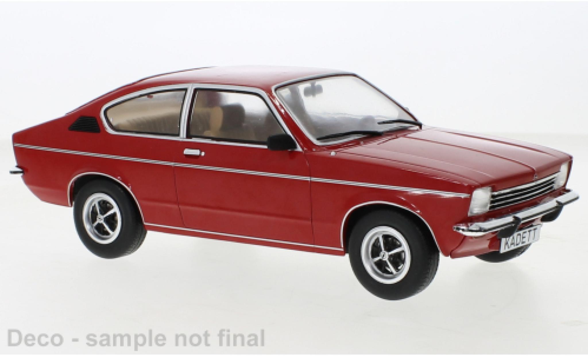 Opel Kadett 1/18 MCG C Coupe rosso 1975 modellino in miniatura