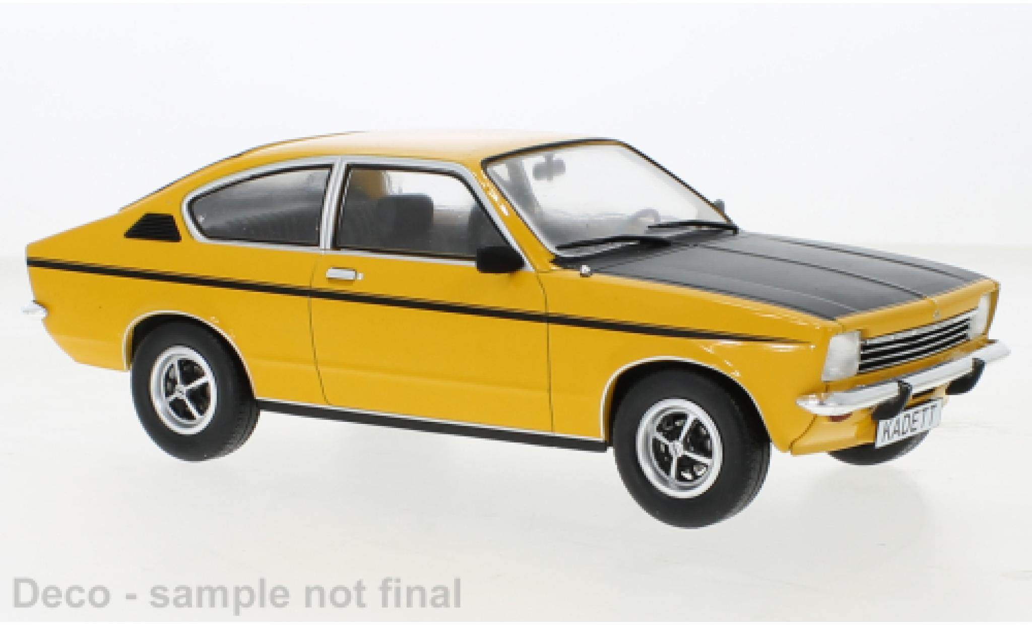 Opel Kadett 1/18 MCG C Coupe SR orange 1975 modellino in miniatura