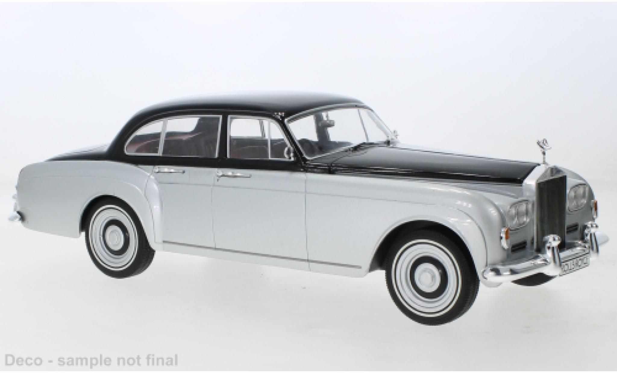 Rolls Royce Silver Cloud 1/18 MCG III Flying Spur H.J.Mulliner grigio/nero 1965 modellino in miniatura