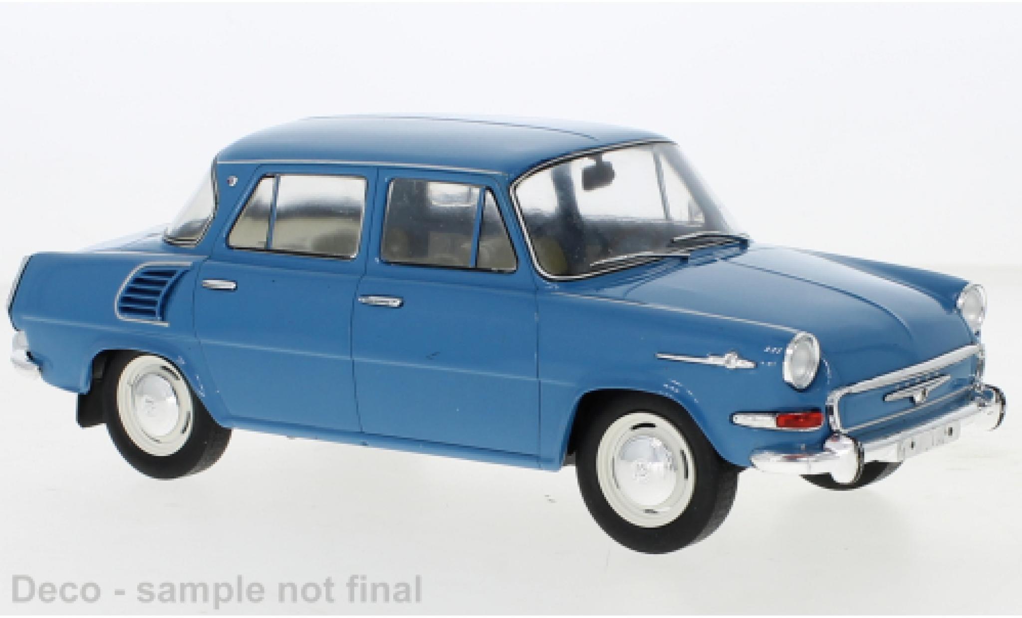 Skoda 1000 1/18 MCG MB blu 1964 modellino in miniatura