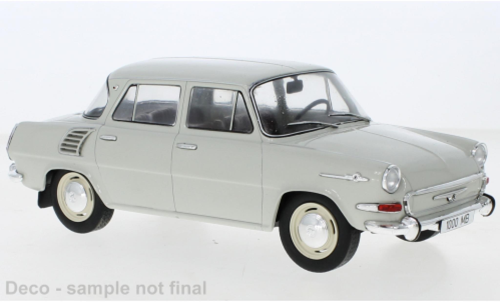 Skoda 1000 1/18 MCG MB grigio 1964 modellino in miniatura