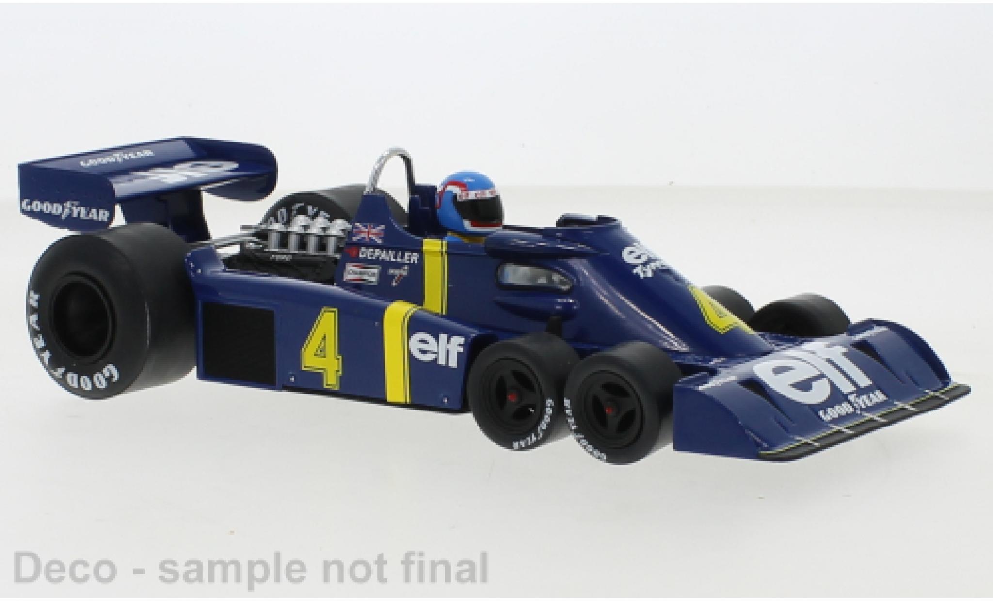 Tyrrell P34 1/18 MCG No.4 Elf Team formule 1 GP Suède 1976 modellino in miniatura