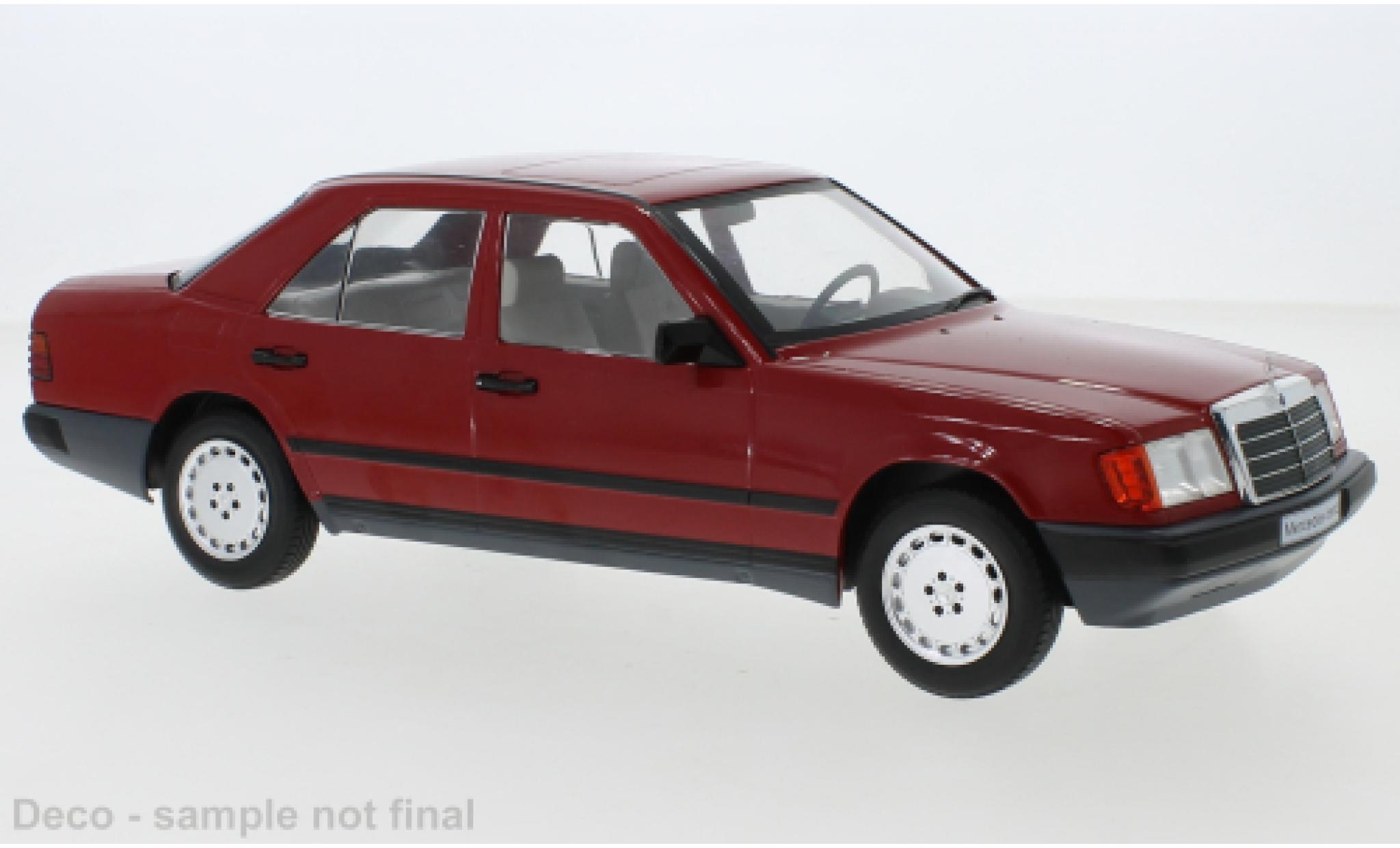 Mercedes 260 1/18 MCG E (W124) rosso 1984 modellino in miniatura