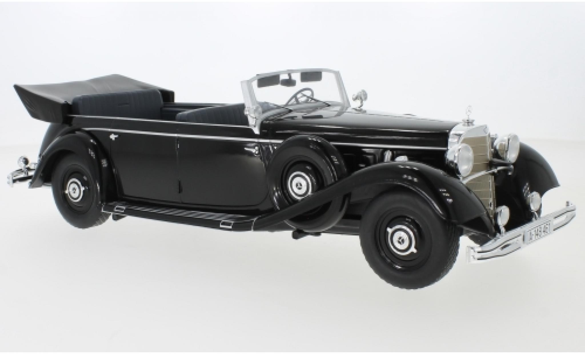 Mercedes 770 1/18 MCG (W150) Cabriolet nero 1938 modellino in miniatura
