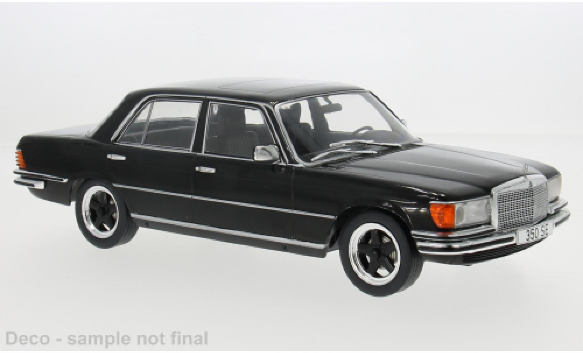 Mercedes Classe S 1/18 MCG (W116) schwarz 1972 1:18 modellino in miniatura