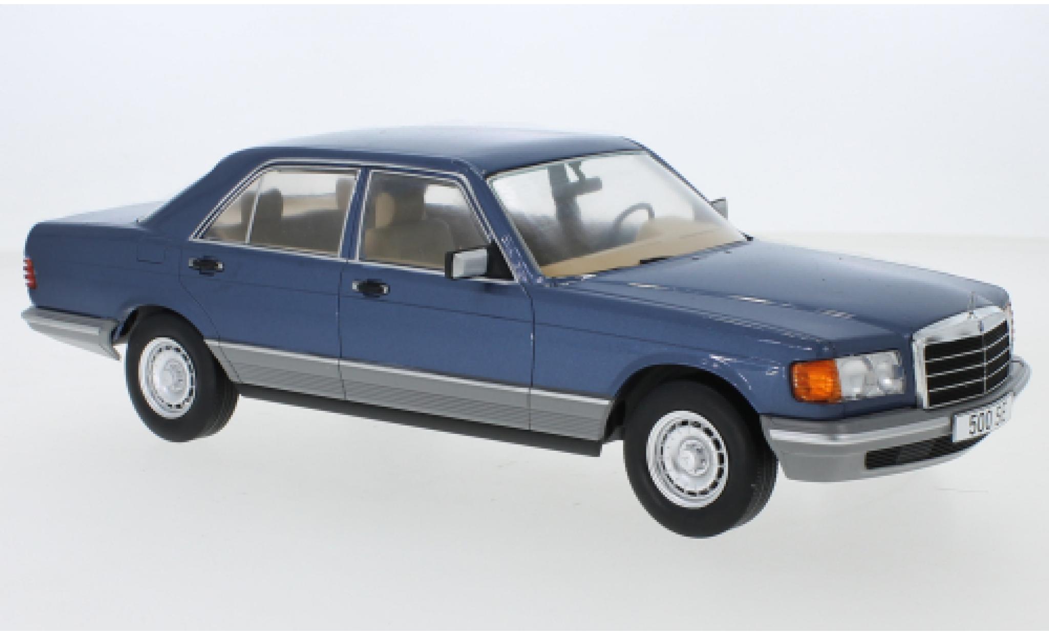 Mercedes Classe S 1/18 MCG (W126) metallico blu 1979 modellino in miniatura