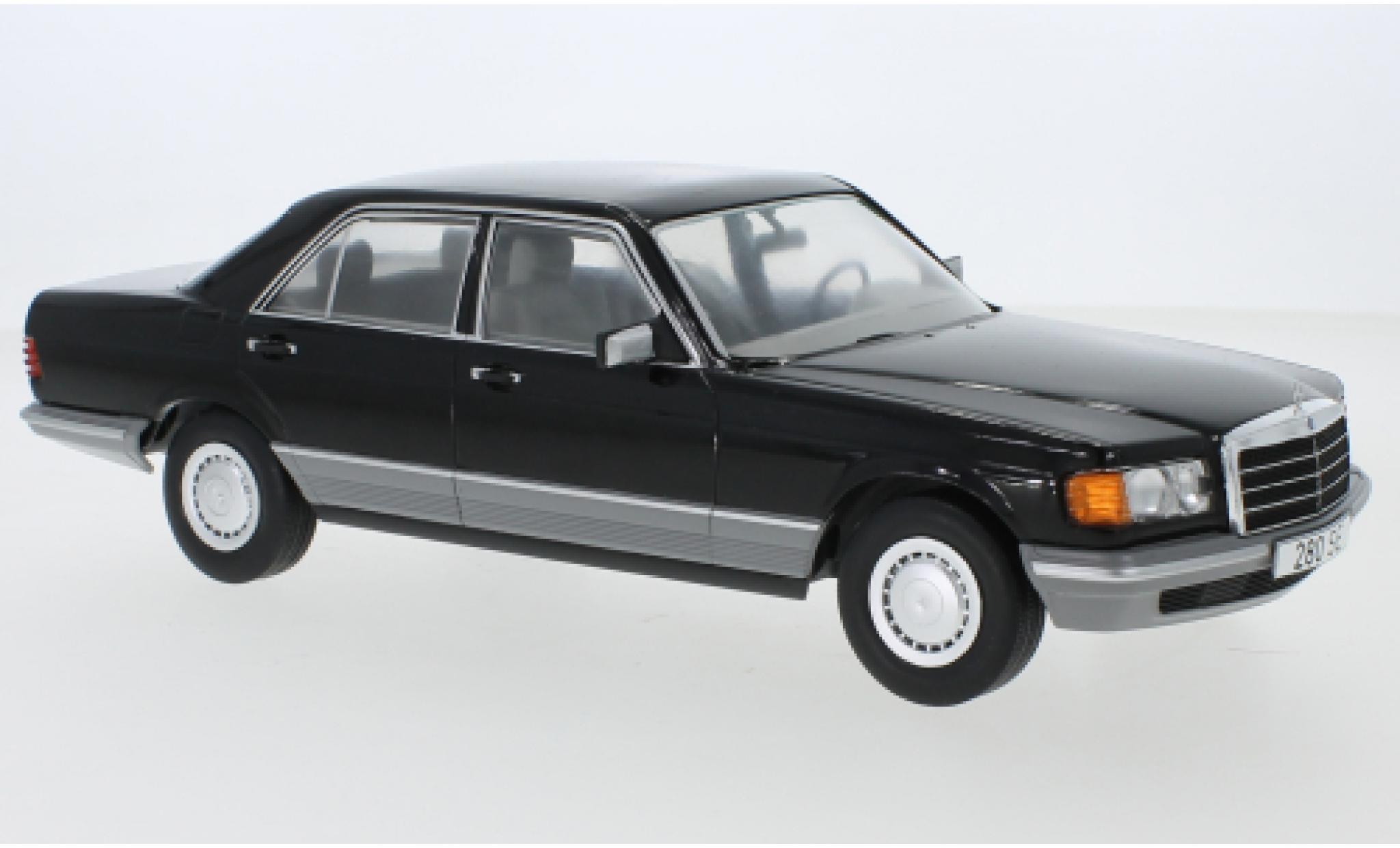 Mercedes Classe S 1/18 MCG (W126) nero 1979 modellino in miniatura