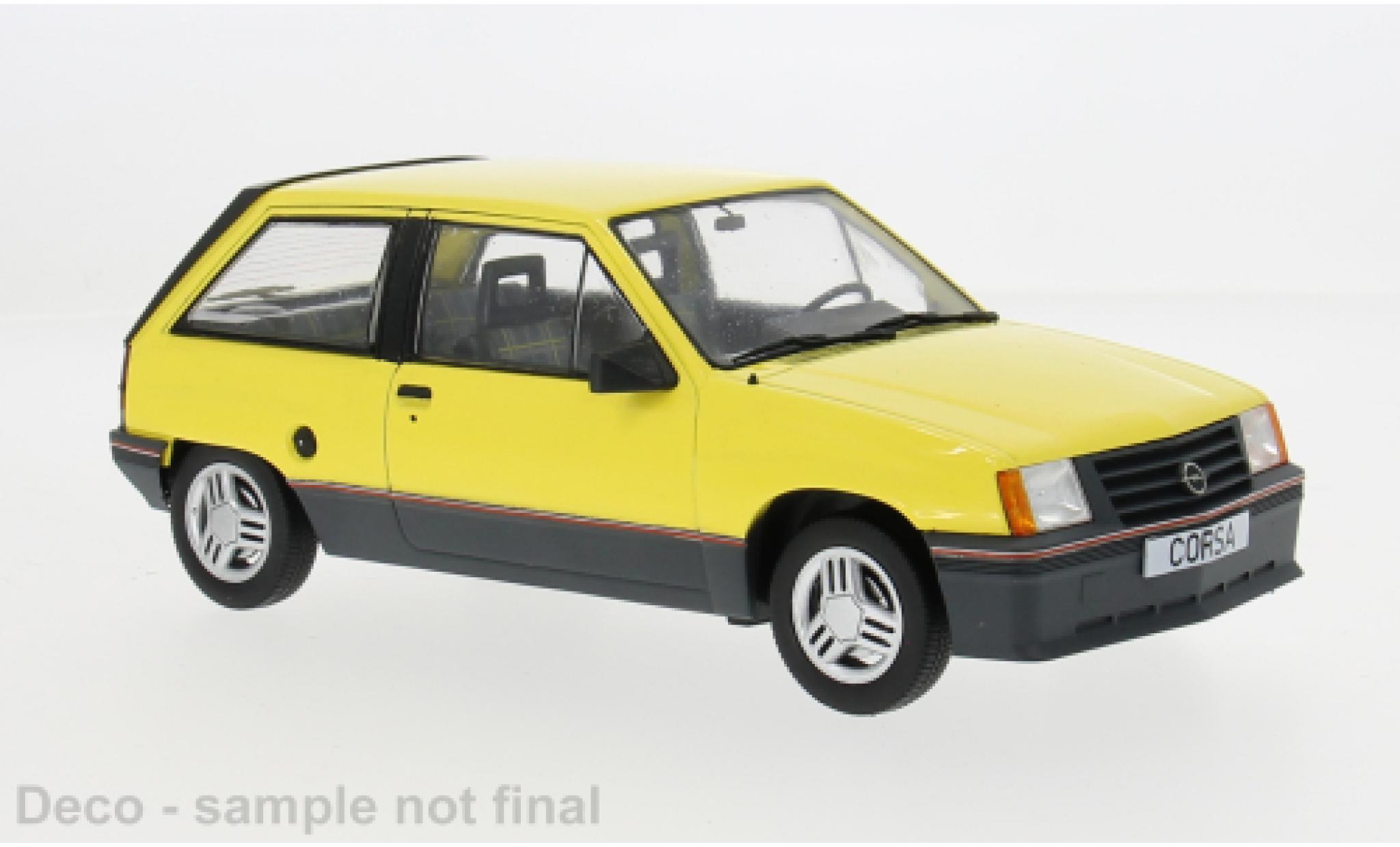 Opel Corsa 1/18 MCG A SR gelb 1983 1:18 modellino in miniatura
