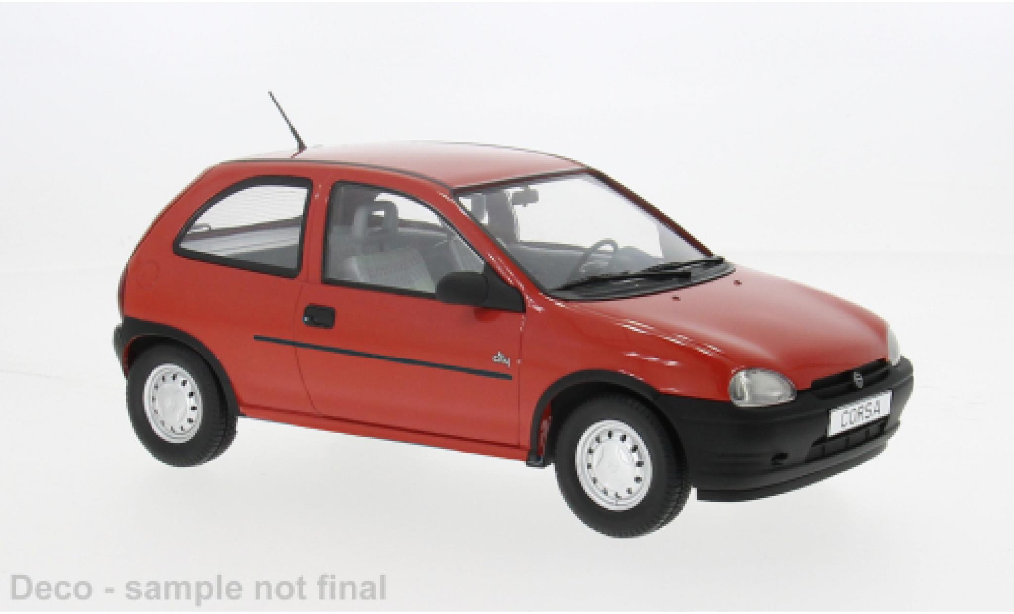 Opel Corsa MCG B rot 1993 1:18 modellino in miniatura