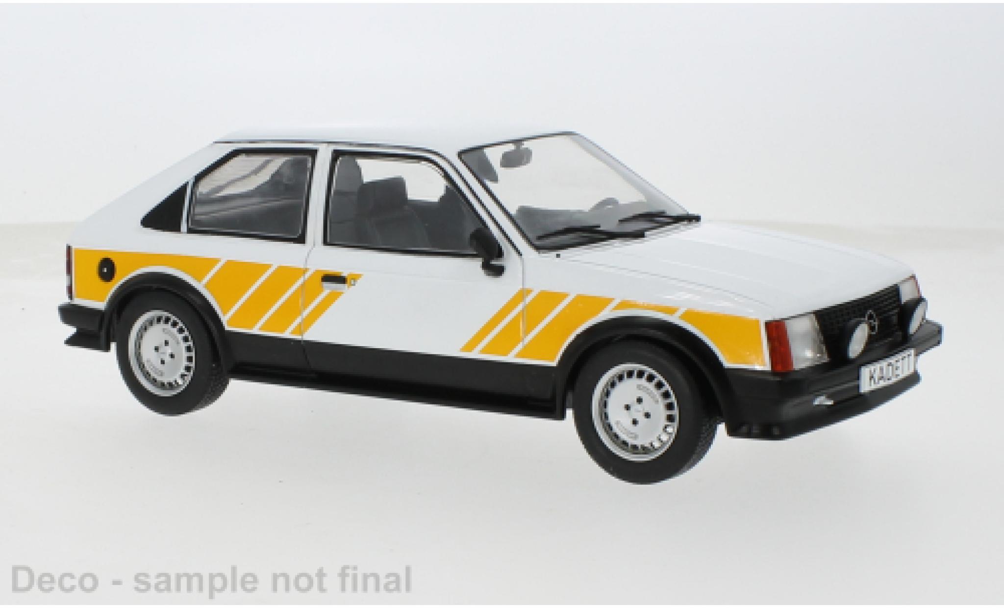 Opel Kadett 1/18 MCG D SR weiss/gelb 1983 1:18 modellino in miniatura