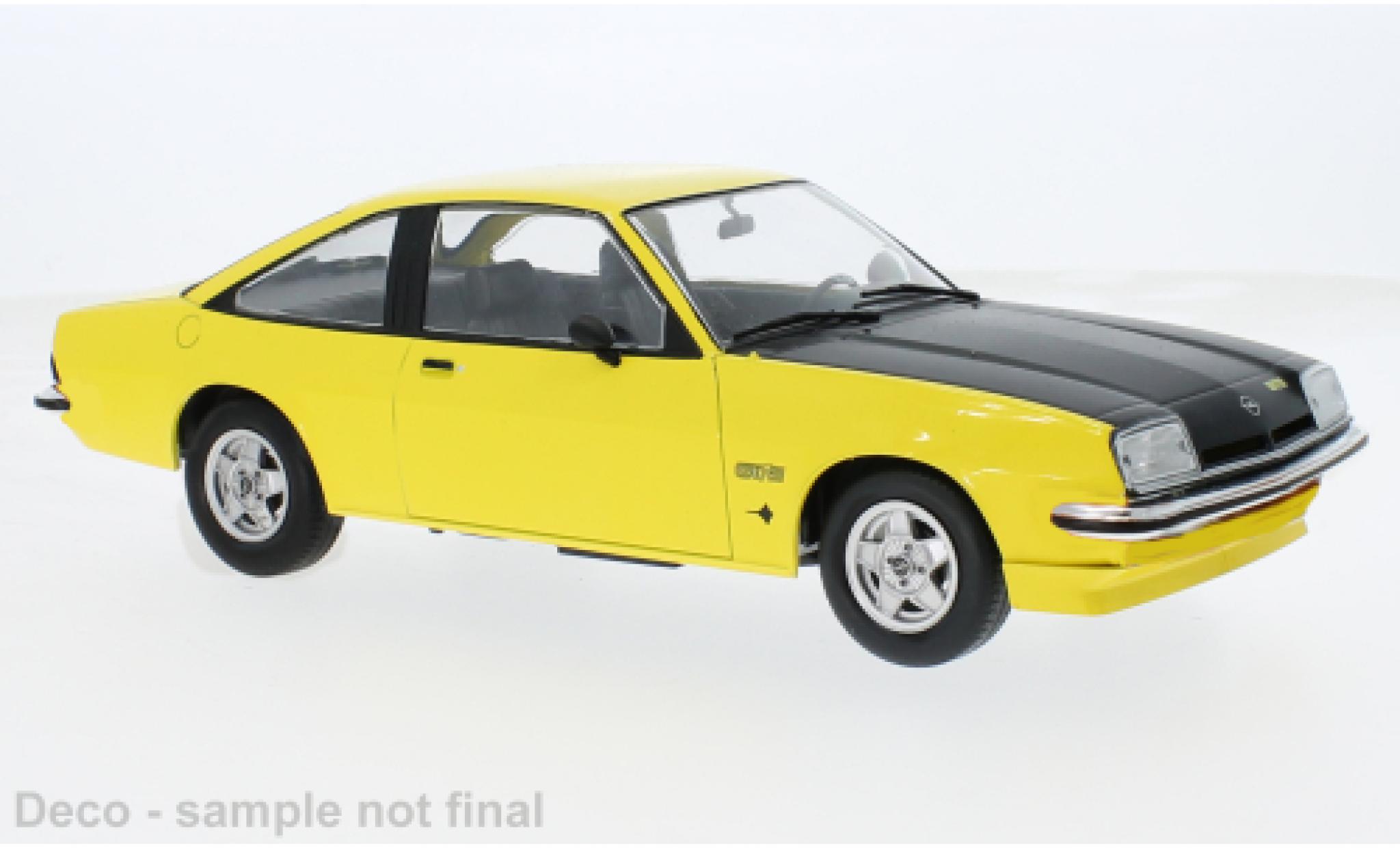 Opel Manta 1/18 MCG B GT/E gelb 1975 1:18 modellino in miniatura