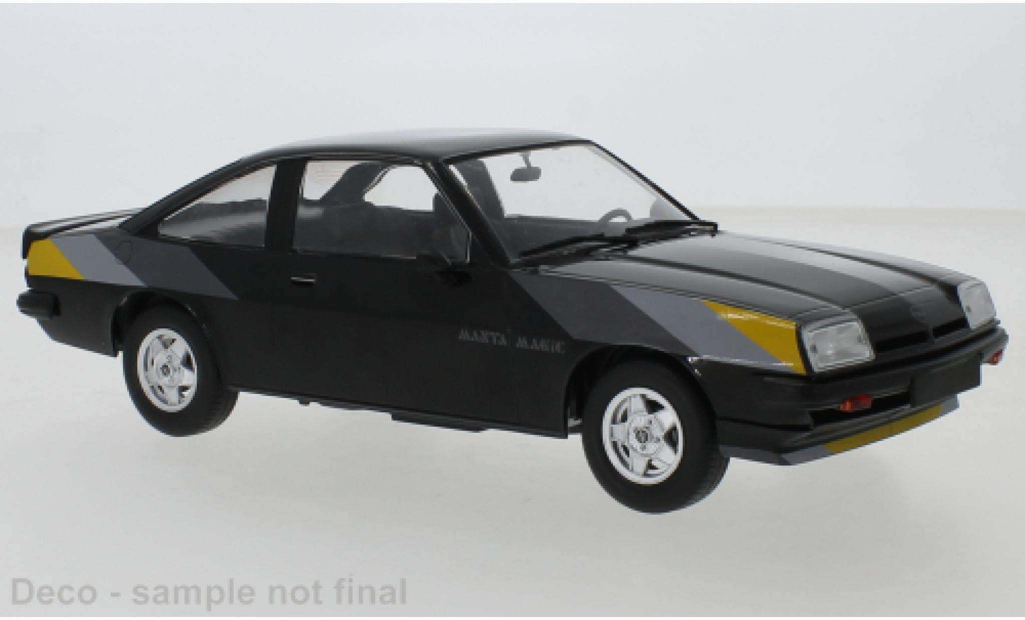 Opel Manta 1/18 MCG B Magic nero 1980 modellino in miniatura