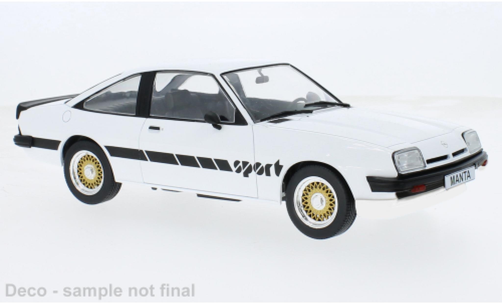 Opel Manta 1/18 MCG B Sport weiss 1980 1:18 modellino in miniatura