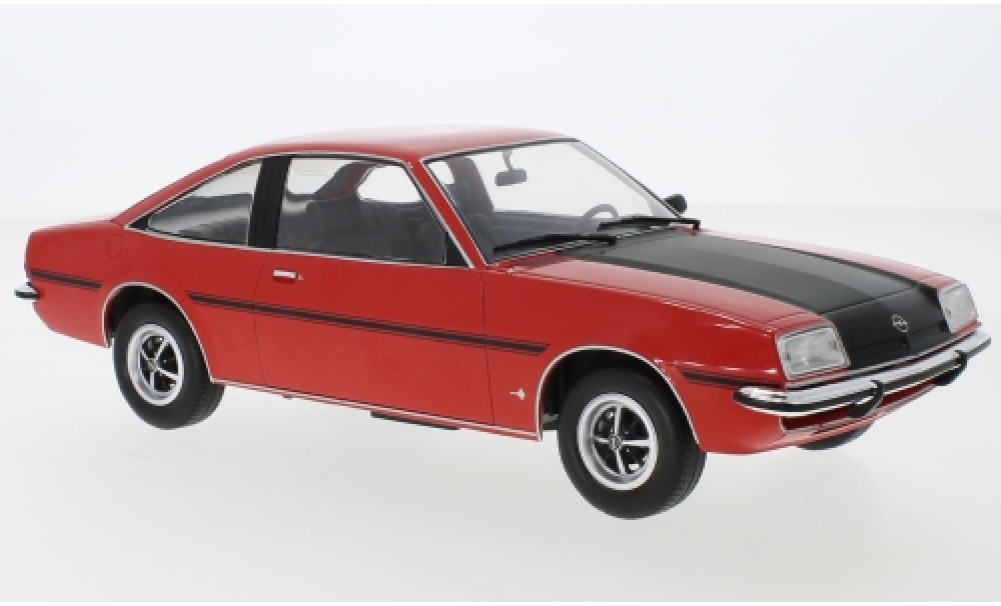 Opel Manta 1/18 MCG B SR rosso/nero 1975 modellino in miniatura