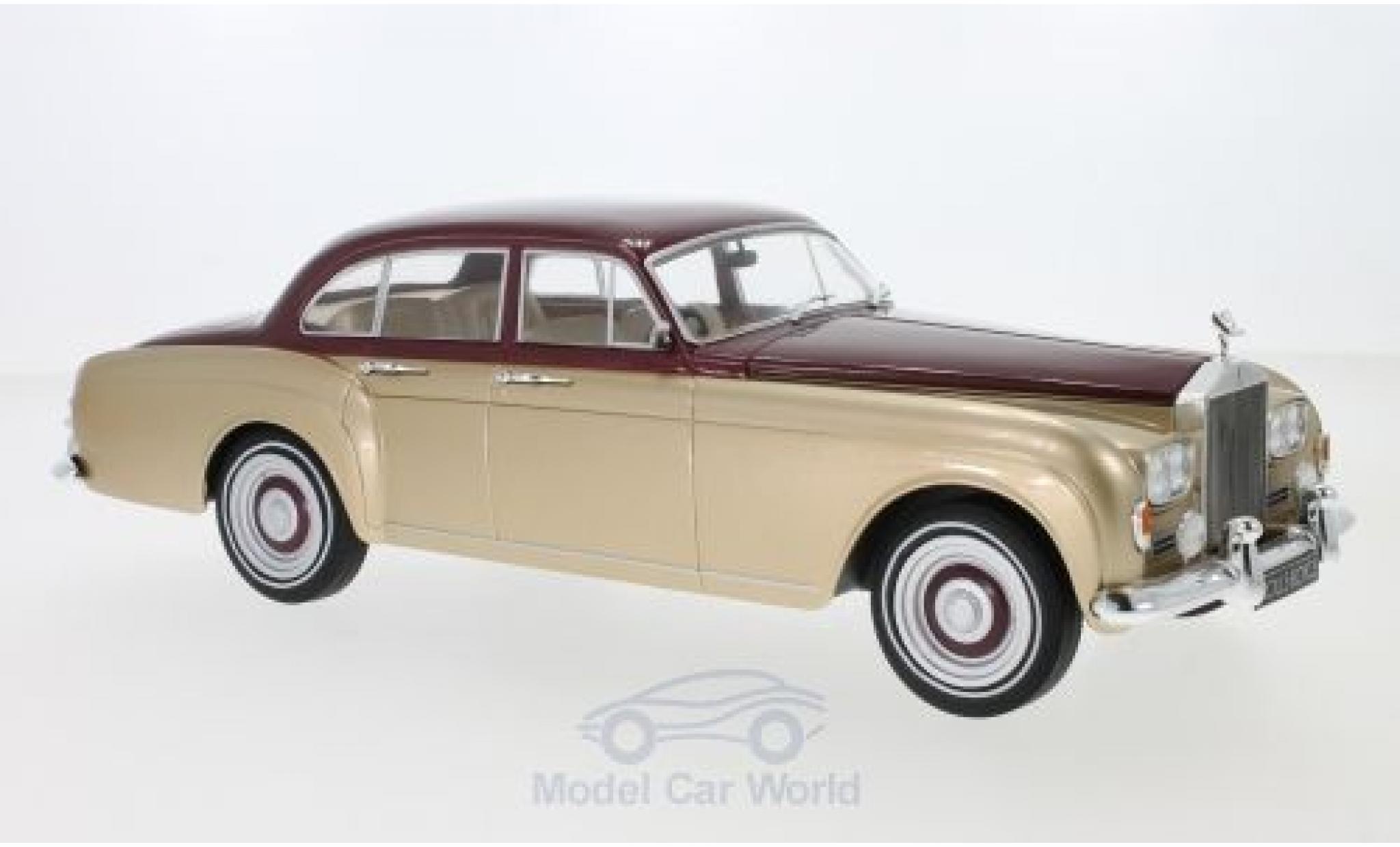 Rolls Royce Silver Cloud 1/18 MCG III Flying Spur H.J.Mulliner metallico rosso/metallico beige RHD 1965 modellino in miniatura