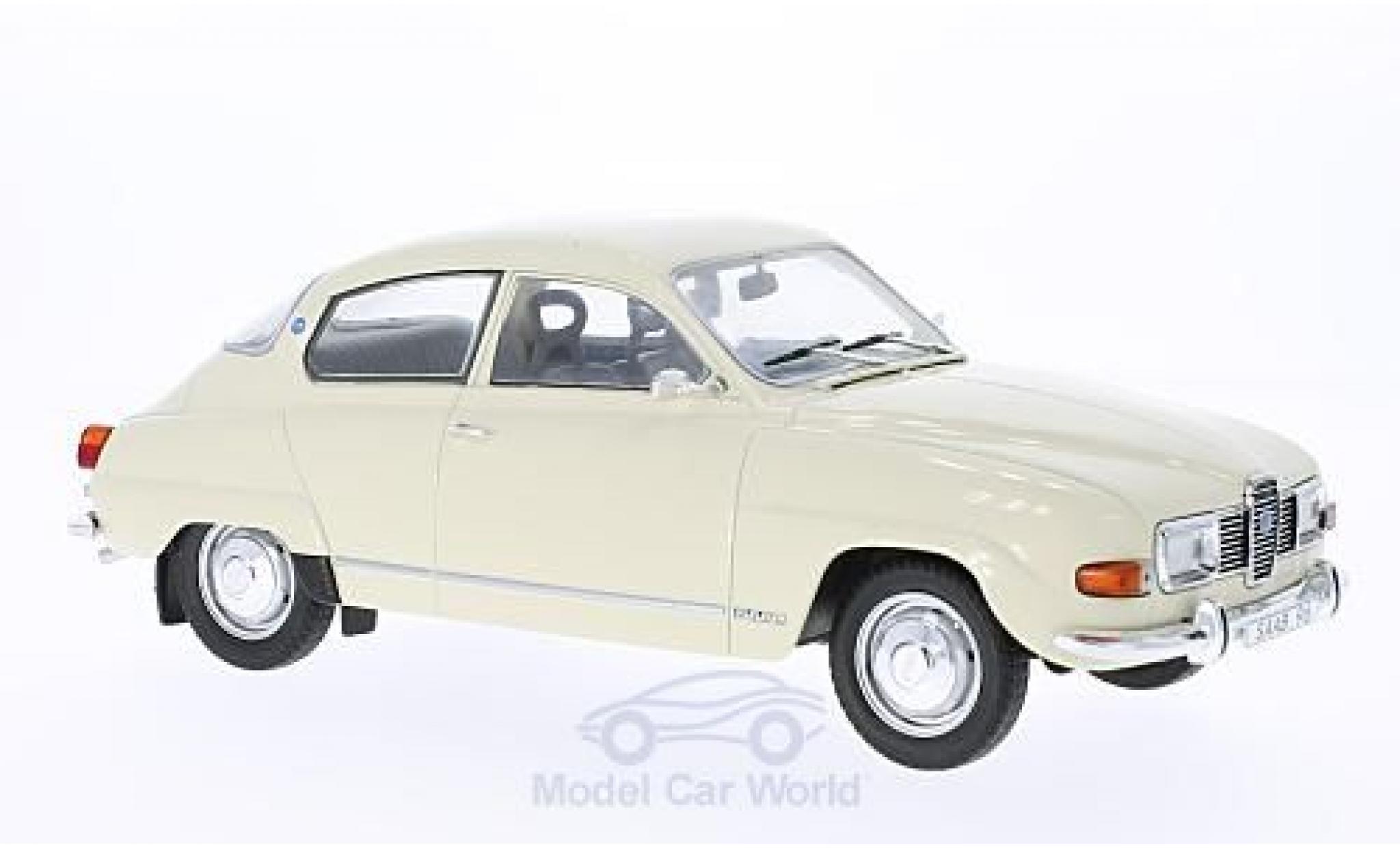 Saab 96 1/18 MCG V4 beige 1971 modellino in miniatura