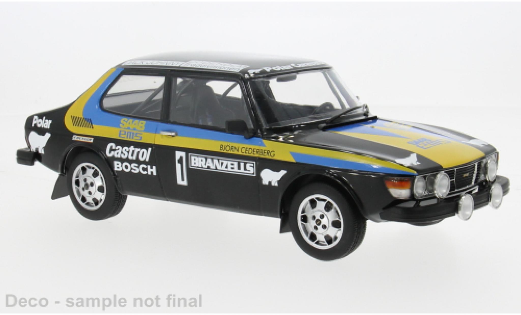 Saab 99 MCG EMS 1977 #1 1:18 modellino in miniatura