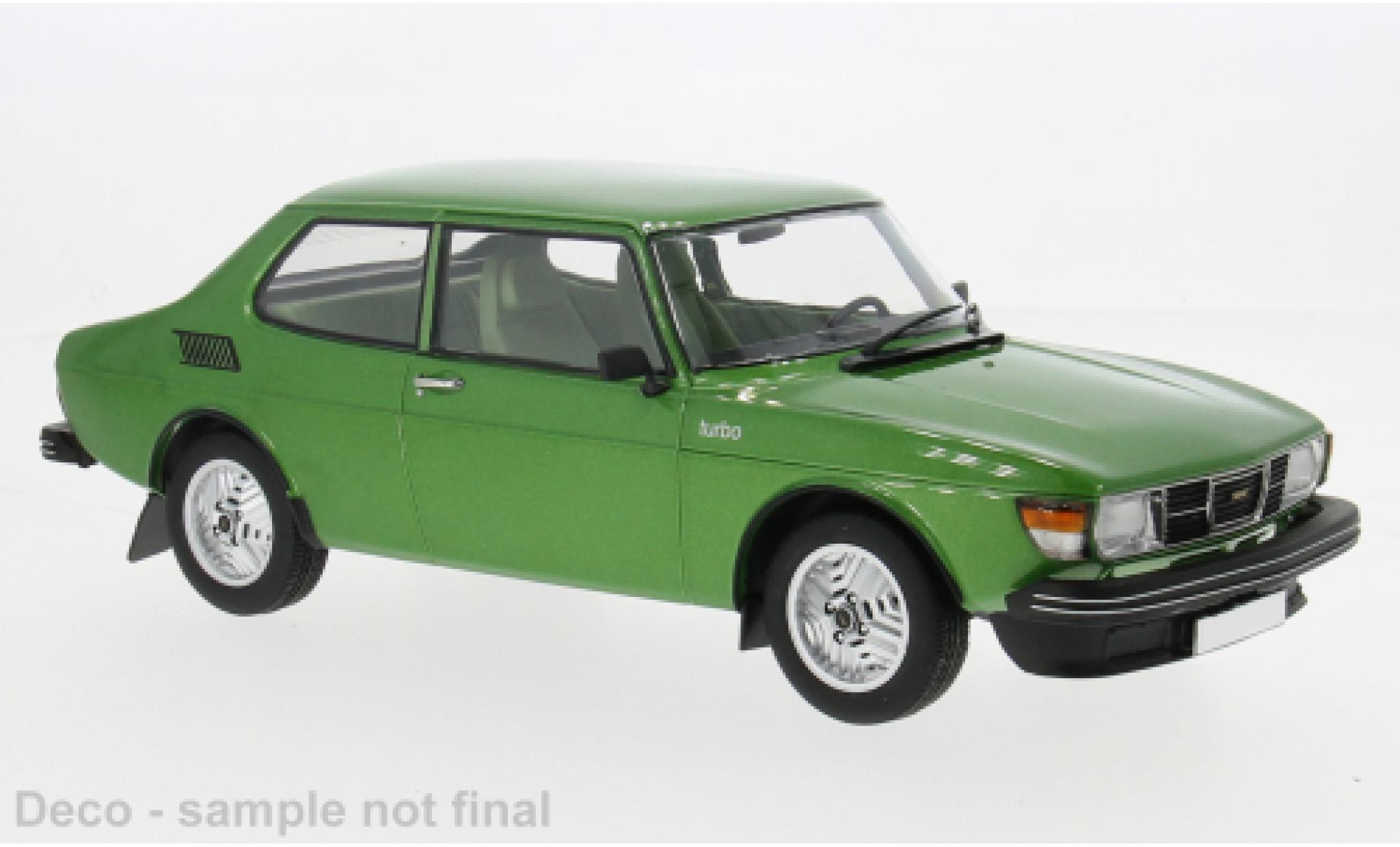 Saab 99 MCG Turbo grün 1977 1:18 modellino in miniatura