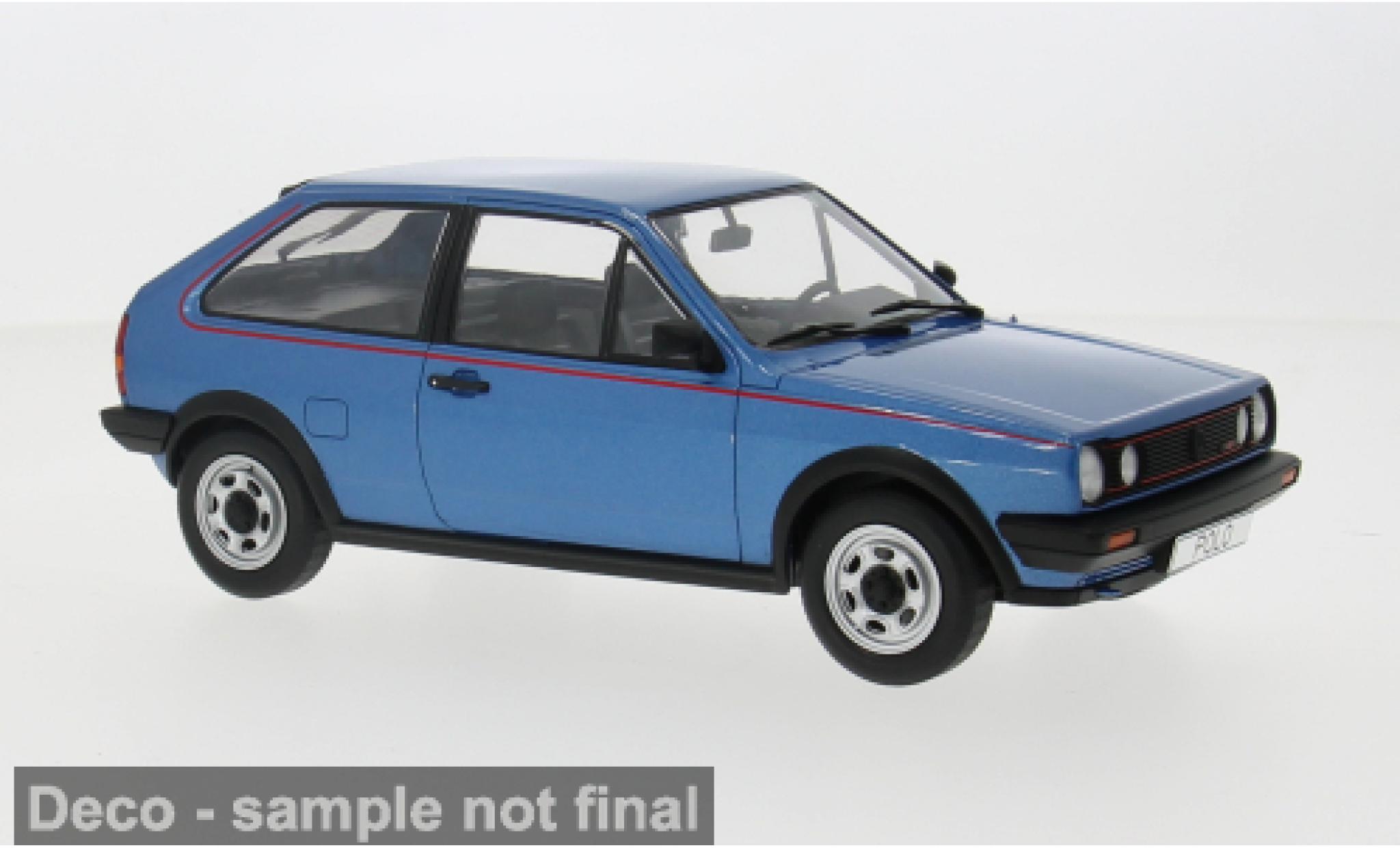 Volkswagen Polo 1/18 MCG II Coupe GT metallise blau 1985 1:18 modellino in miniatura