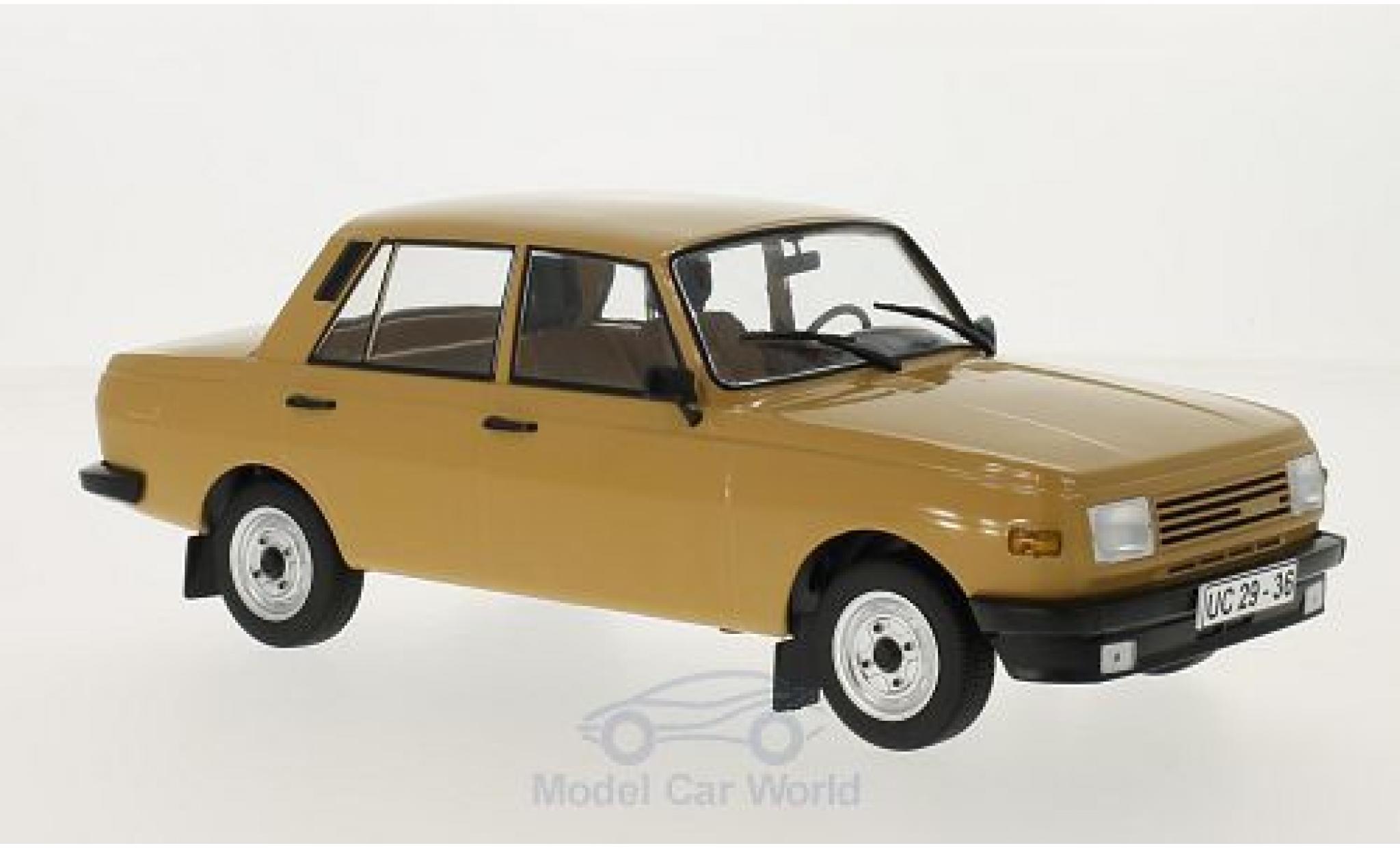 Wartburg 353 1/18 MCG marroneee 1985 Türen und Hauben geschlossen modellino in miniatura