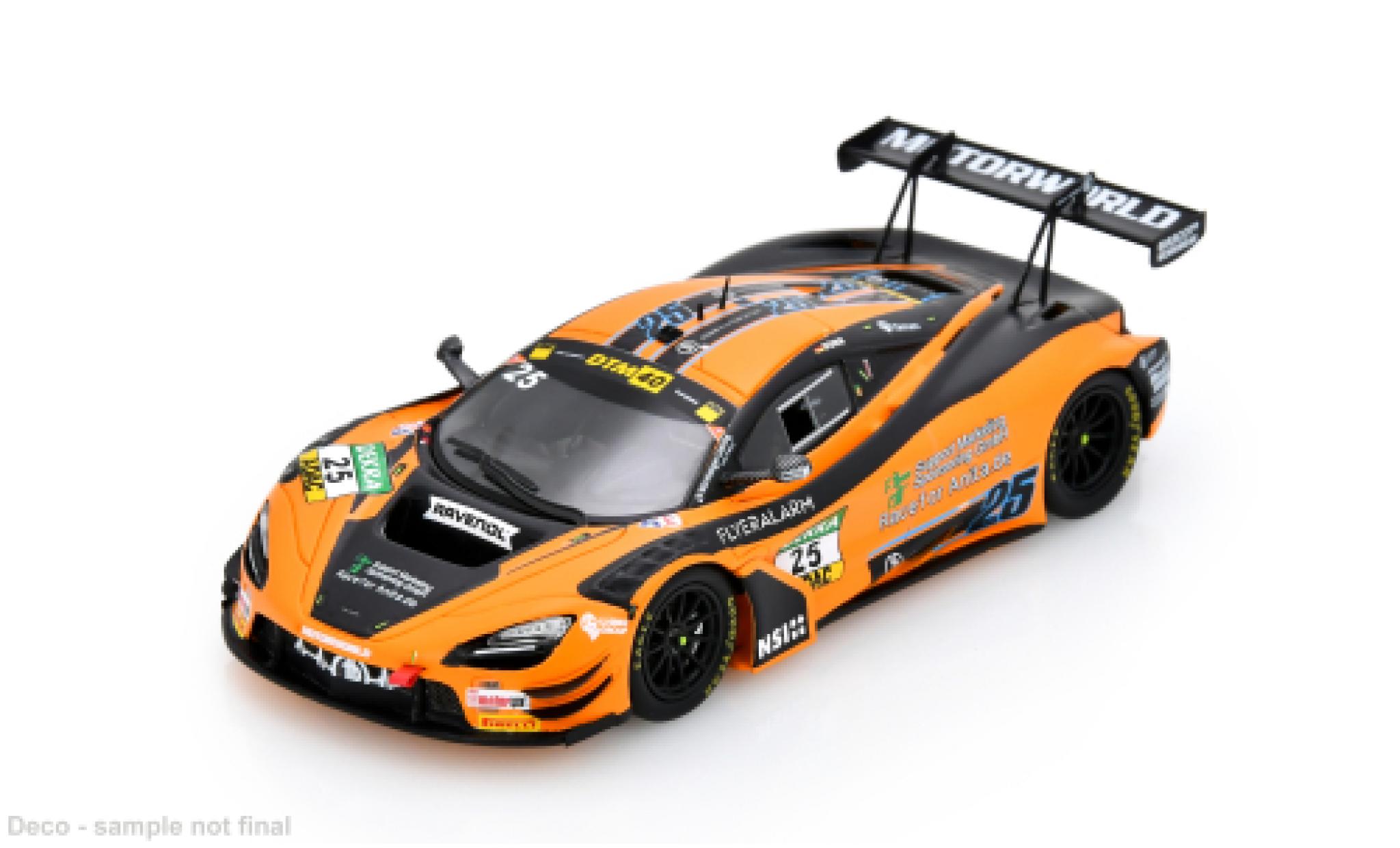 McLaren 720 1/43 Spark S GT3 EVO DTM DTM-Saison 2024 D&ouml;rr Motorsport #25 B.D&ouml;rr 1:43 modellino in miniatura