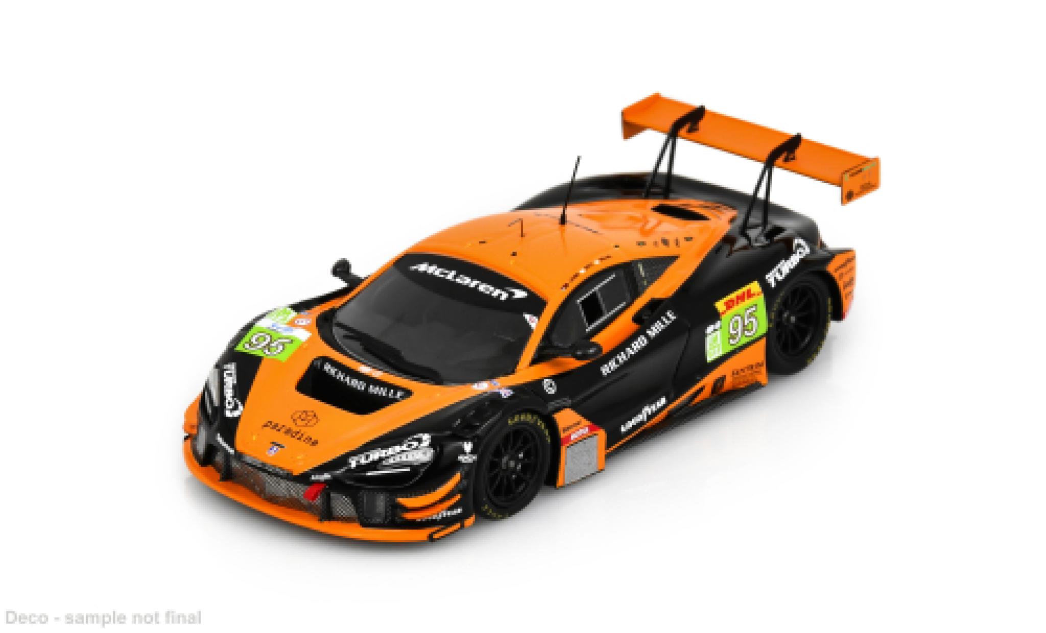 McLaren 720 1/43 Spark S LMGT3 Evo Le Mans 24h Le Mans 2025 United Autosports #95 D.Leung/S.Gelael 1:43 modellino in miniatura