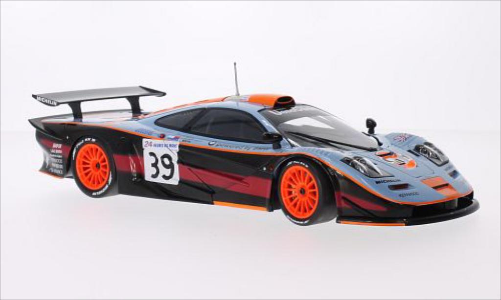 McLaren F1 1/18 Minichamps GTR No.39 Team Davidoff Gulf 24h Le Mans 1997 /A.Gilbert modellino in miniatura