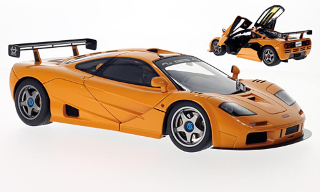 McLaren F1 1/18 Autoart LM Edition orange 1995 modellino in miniatura