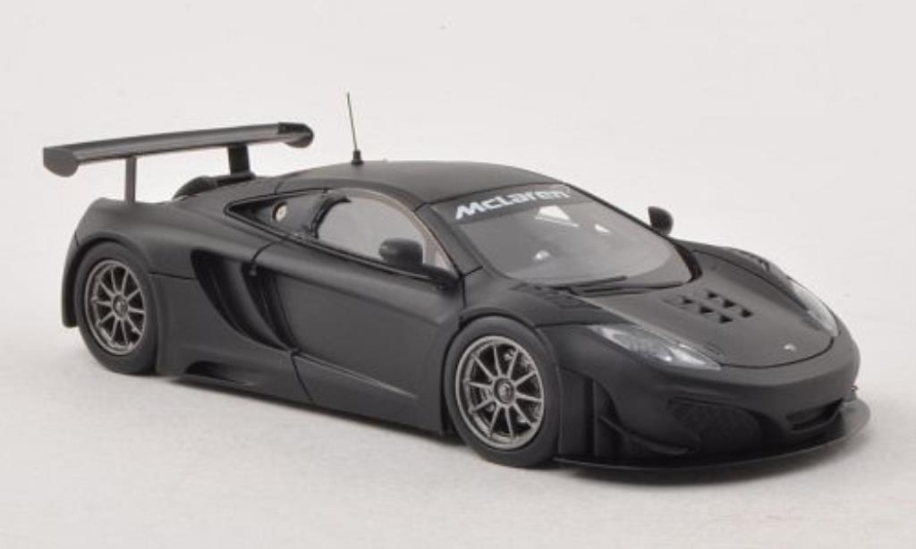 McLaren MP4-12C 1/43 Minichamps GT3 matt-nero Plain Body Version 2012 modellino in miniatura
