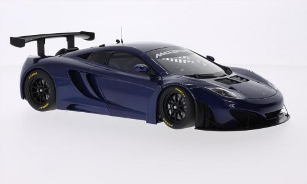 McLaren MP4-12C 1/18 Autoart GT3 metallico blu RHD 2011 modellino in miniatura