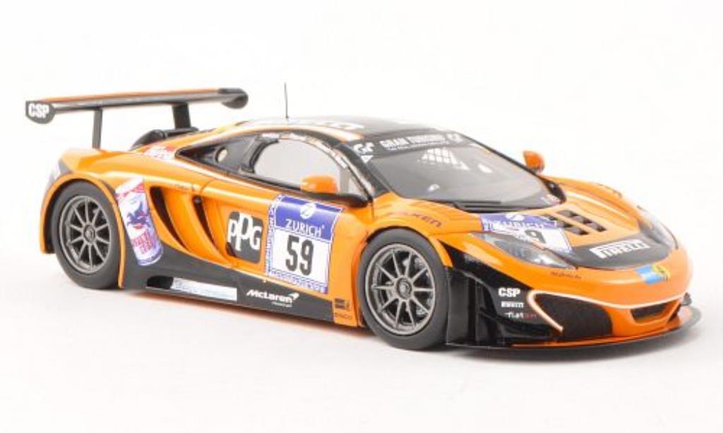 McLaren MP4-12C 1/43 Minichamps GT3 No.59 Dorr Motorsport 24h Nurburgring 2012 /Moser modellino in miniatura