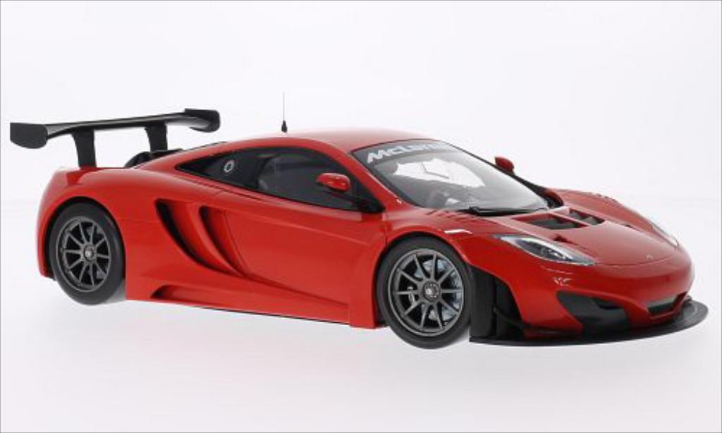 McLaren MP4-12C 1/18 Minichamps GT3 rosso 2012 modellino in miniatura