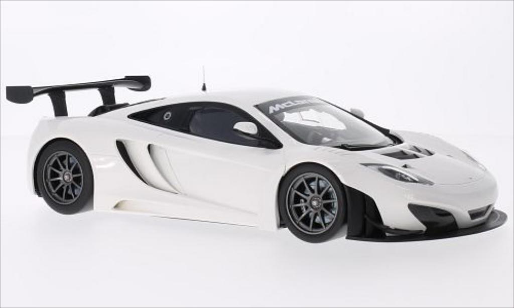 McLaren MP4-12C 1/18 Minichamps GT3 bianco 2012 modellino in miniatura