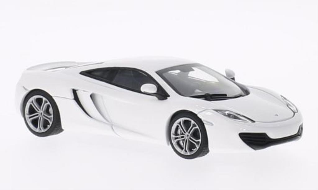 McLaren MP4-12C 1/43 Autoart bianco 2011 modellino in miniatura