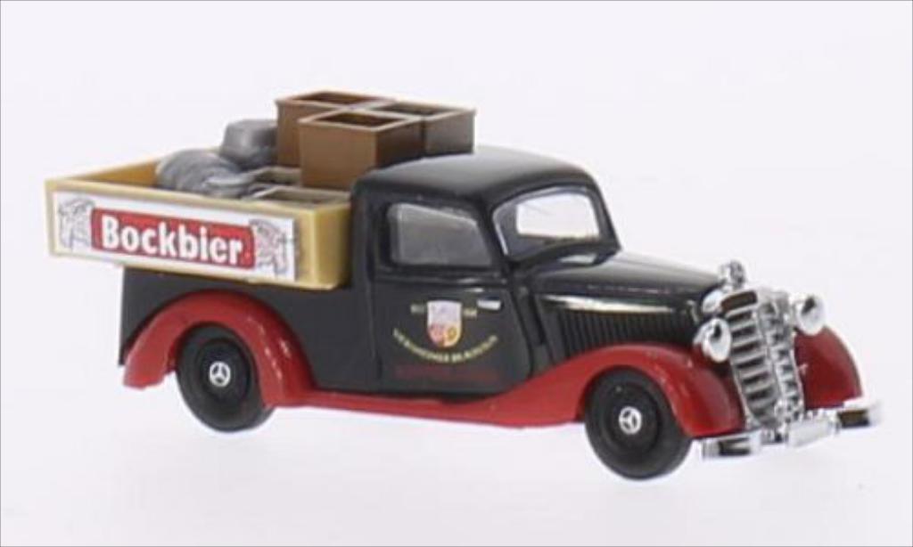 Mercedes 170 1/87 Busch V Pick Up Brauhaus Viernheim modellino in miniatura