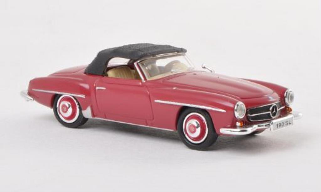 Mercedes 190 SL 1/87 Ricko SL rosso modellino in miniatura