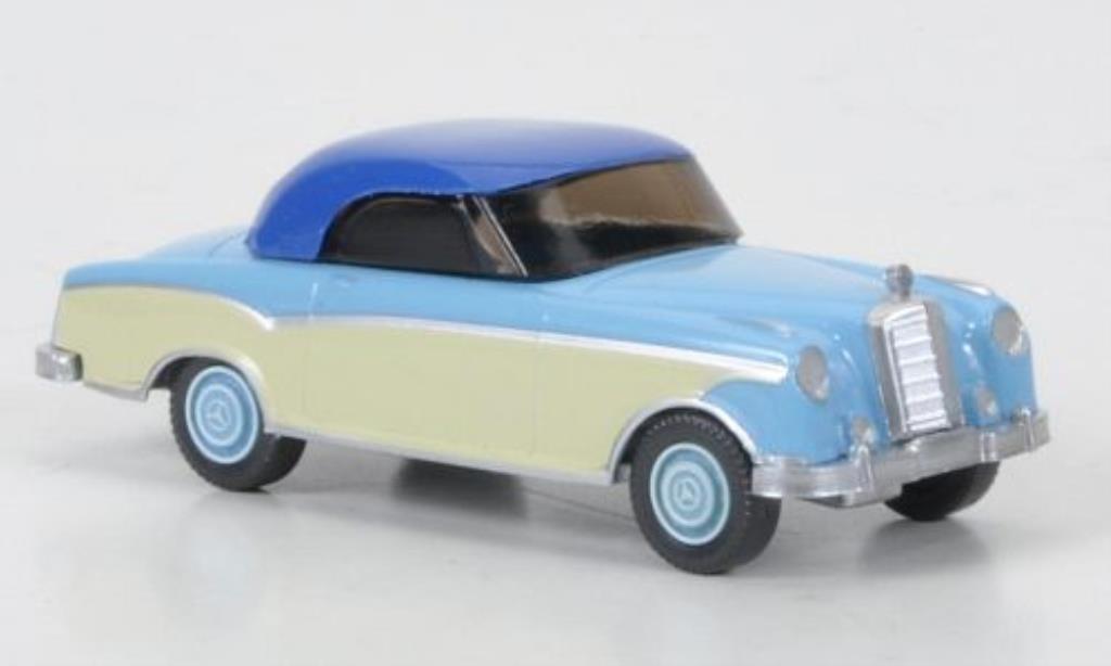 Mercedes 220 1/87 Wiking Coupe blu/beige/blu modellino in miniatura