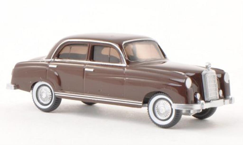 Mercedes 220 1/87 Wiking marroneee modellino in miniatura