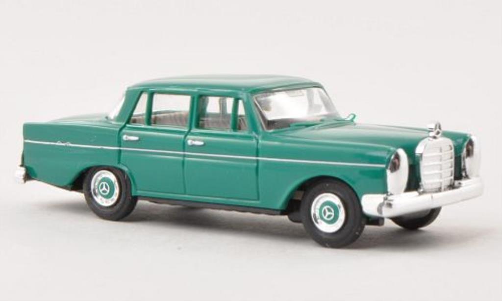 Mercedes 220 1/87 Busch grun 1959 modellino in miniatura