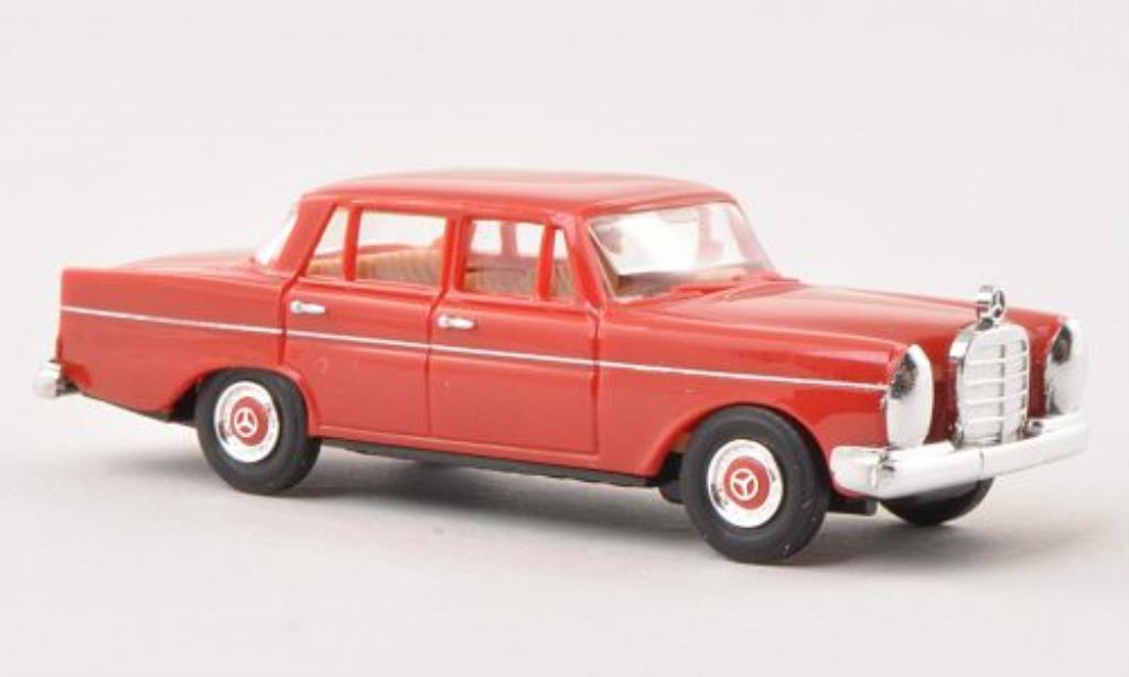 Mercedes 220 1/87 Busch rosso 1959 modellino in miniatura