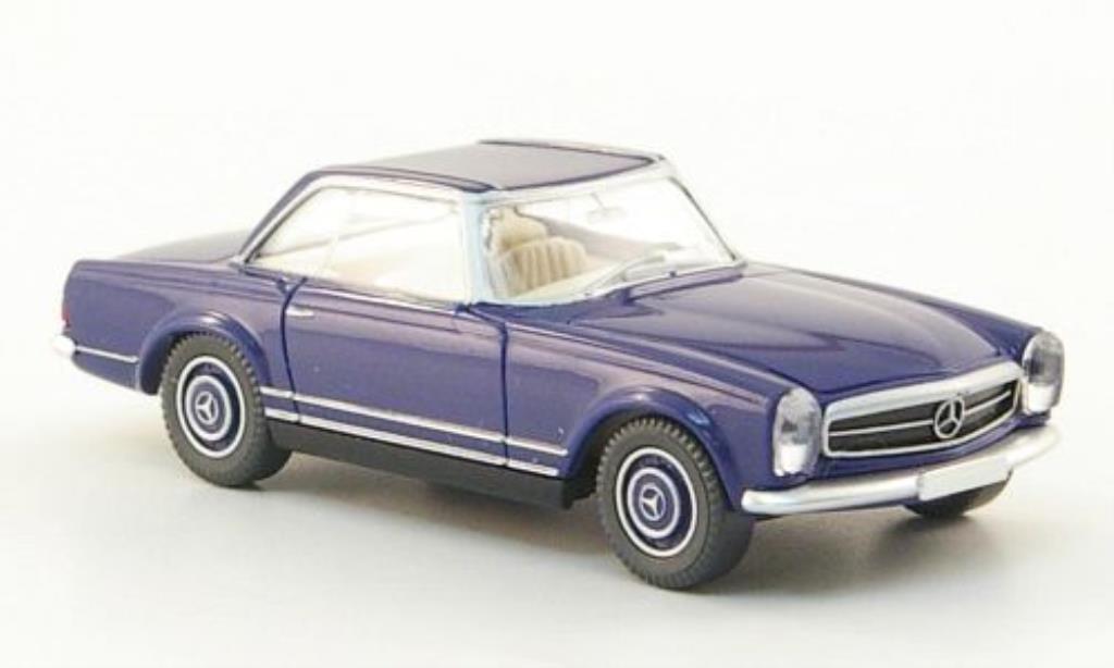Mercedes 250 1/87 Wiking SL Coupe (W113) blu modellino in miniatura