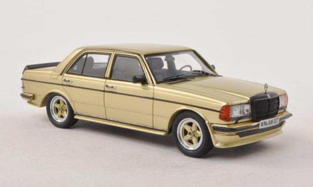 Mercedes 280 1/43 Neo E (W123) AMG gold 1980 modellino in miniatura
