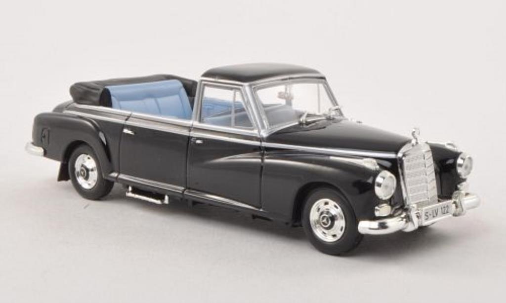 Mercedes 300 1/43 Norev d Landaulet (W189) nero Konrad Adenauer 1963 modellino in miniatura