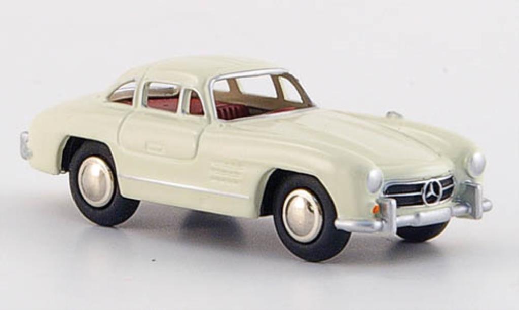 Mercedes 300 SL 1/87 Bub SL creme-bianco rossoes Interieur 1954 modellino in miniatura