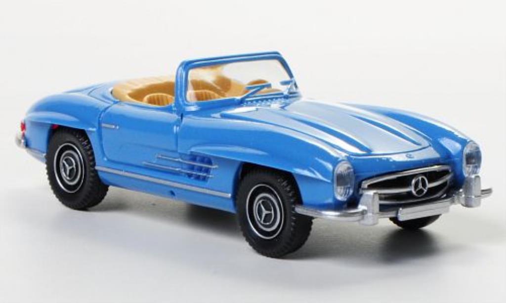 Mercedes 300 SL 1/87 Wiking SL Roadster blu modellino in miniatura