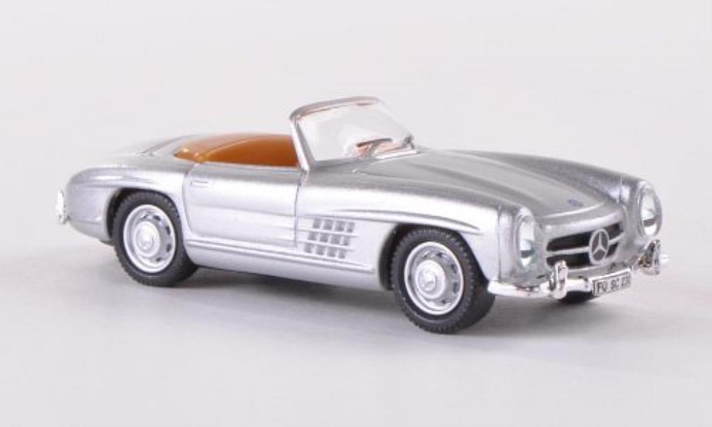 Mercedes 300 SL 1/87 Schuco SL Roadster grigio modellino in miniatura