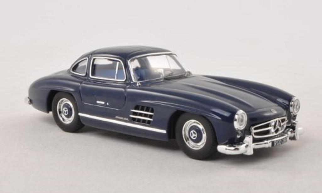 Mercedes 300 SL 1/43 IXO SL (W198) blu 1955 modellino in miniatura