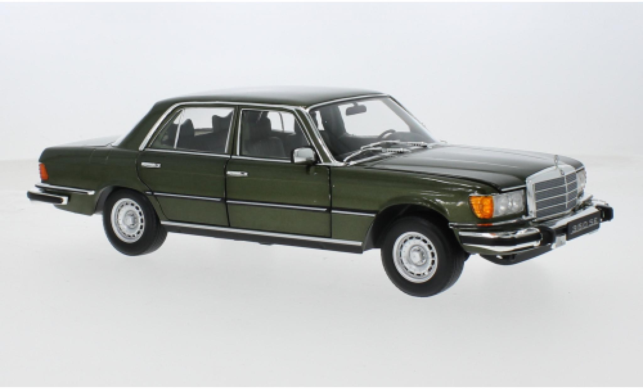 Mercedes 350 1/18 Norev SE (W116) grü 1:18 modellino in miniatura