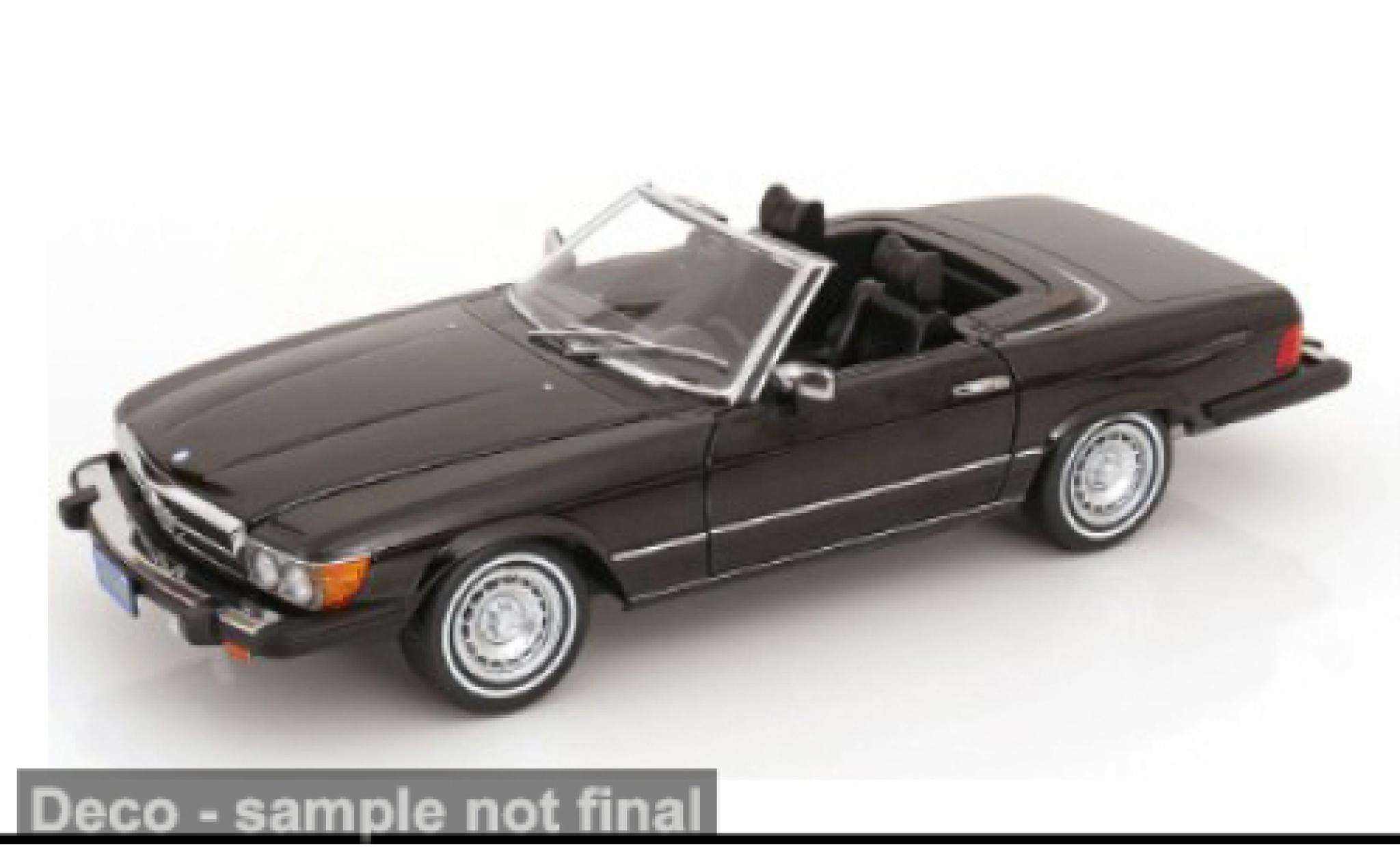 Mercedes 450 1/12 KK Scale SL (R 107) schwarz 1979 1:12 modellino in miniatura