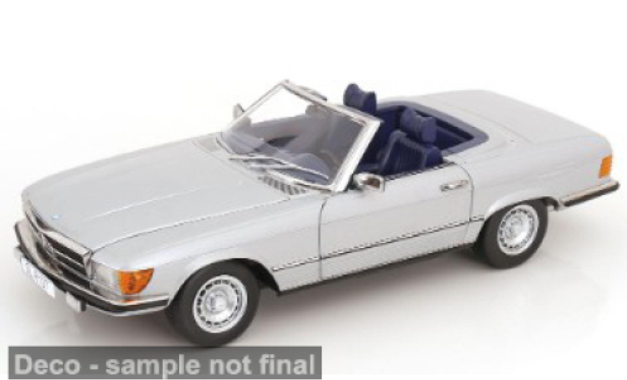 Mercedes 450 1/12 KK Scale SL (R 107) silber/blau 1985 1:12 modellino in miniatura